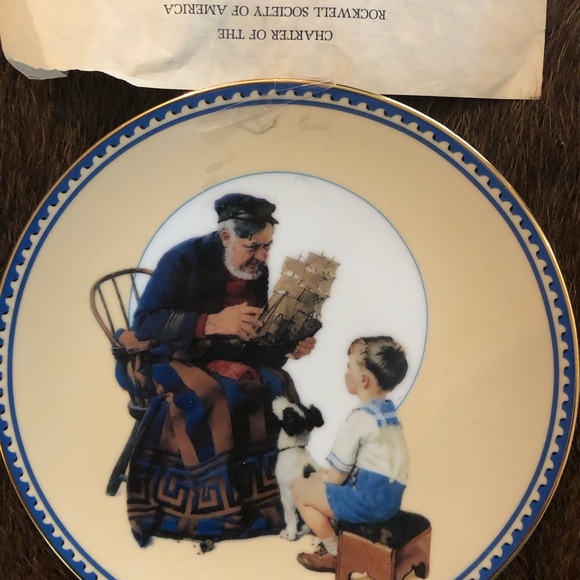 Norman Rockwell Collector Plate Set with certificates - Picture 3 of 9